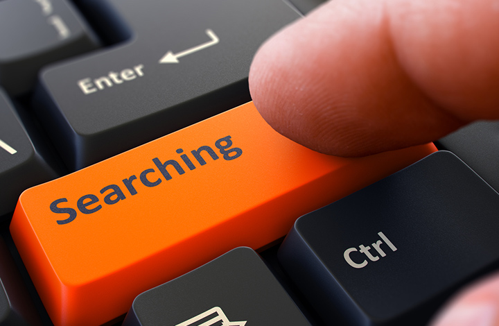 Searching button on keyboard