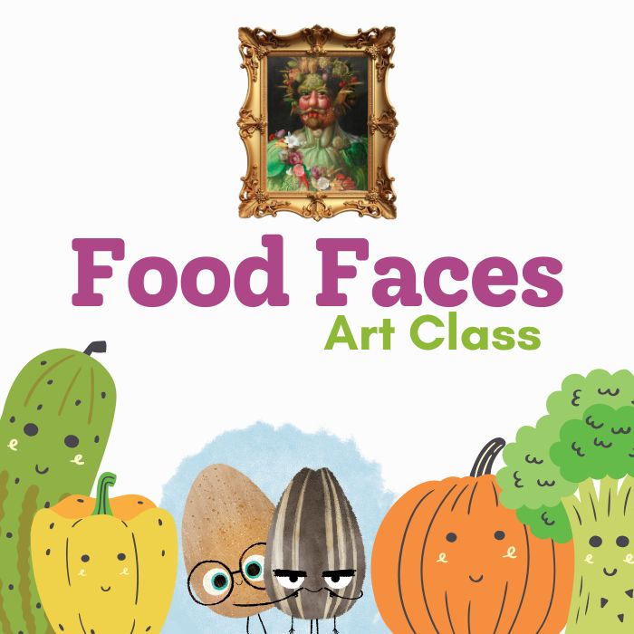 image of vegetables with faces