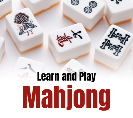 image of mahjong tiles and text that says learn and play mahjong
