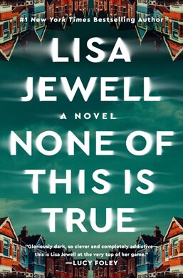 book cover for None of this is true